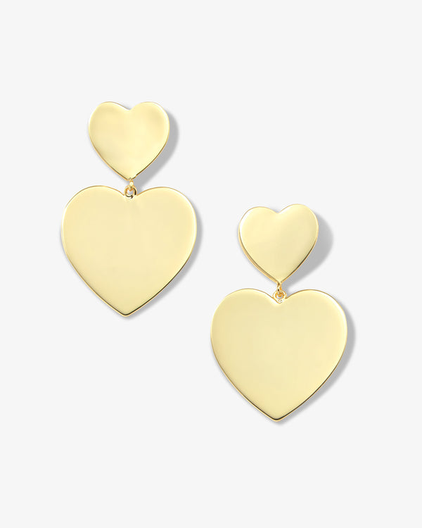 XL You Have My Heart Earrings - Gold