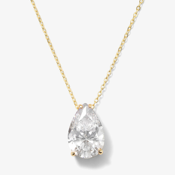 Thelma & Louise Necklace, Gold & White Diamondettes | Melinda Maria Jewelry