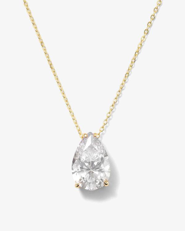 "Are you Jealous" Necklace - Gold|White Diamondettes
