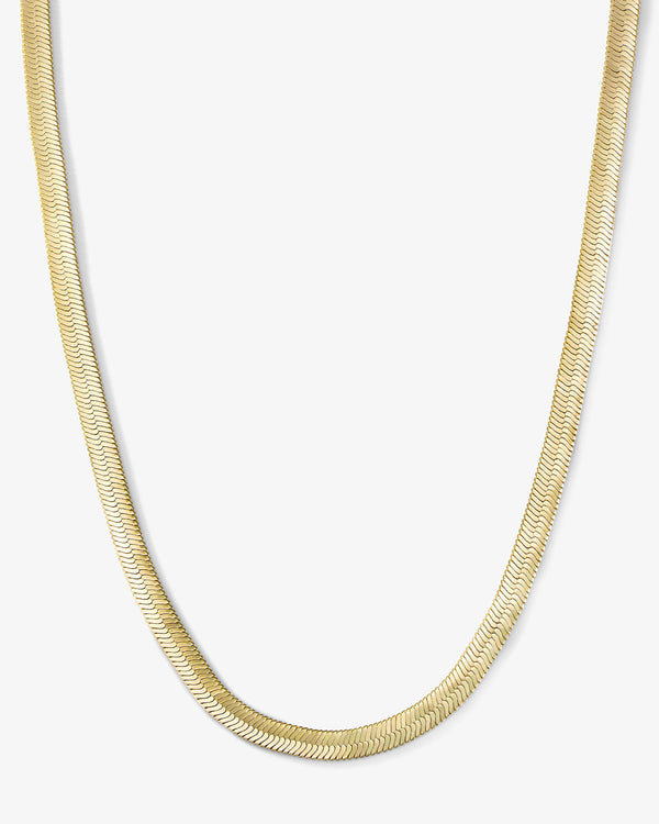 Herringbone Chain 18" - Gold