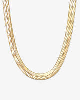 Mama Herringbone Chain 15" - Gold