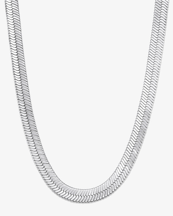 Mama Herringbone Chain 18" - Silver