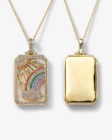 Rainbow Engravable Amulet Necklace