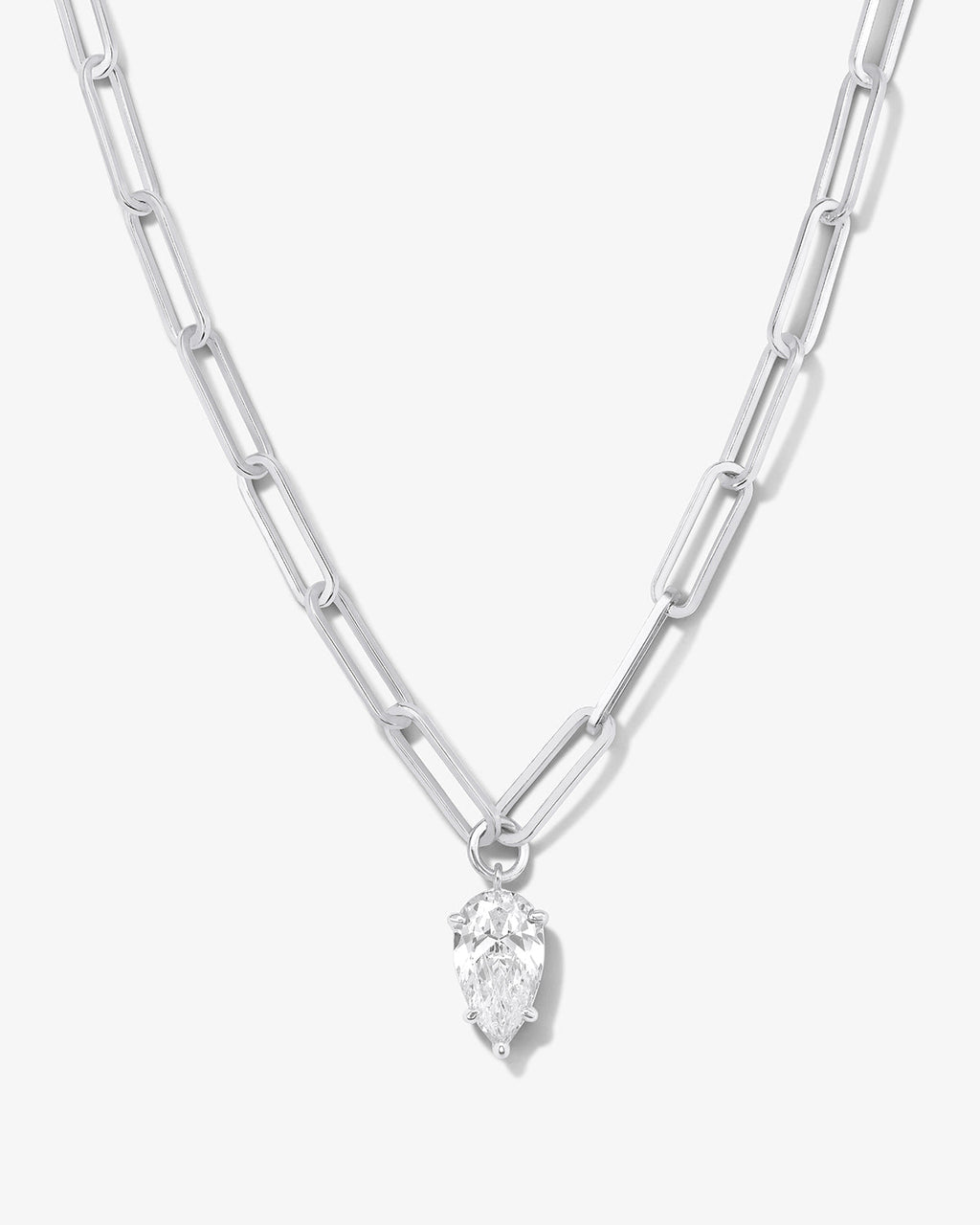 Stunning Silver Samantha Teardrop Necklace – Melinda Maria Jewelry