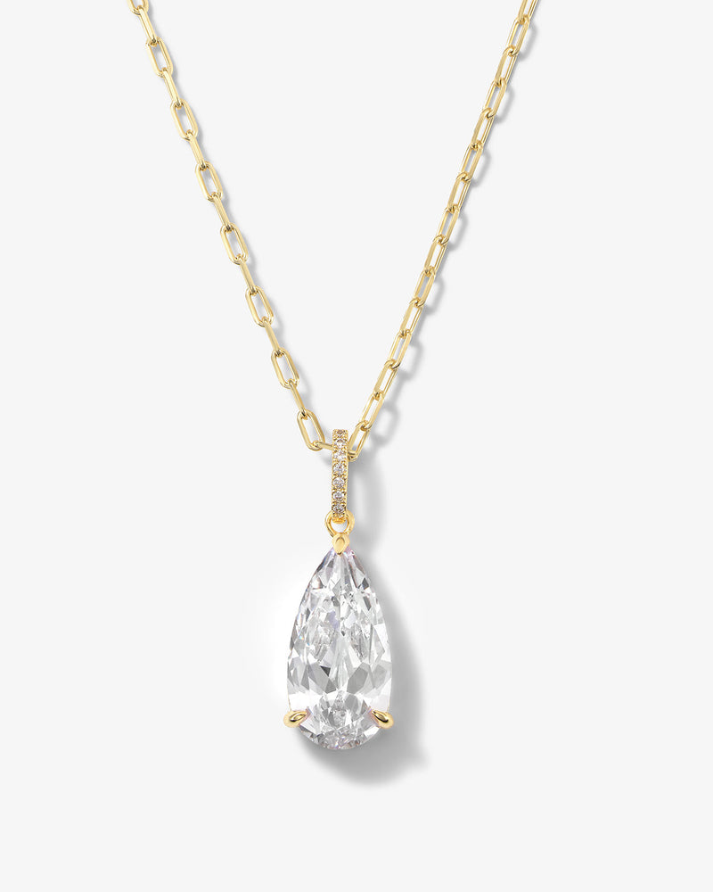 Smith Necklace - Gold|White Diamondettes
