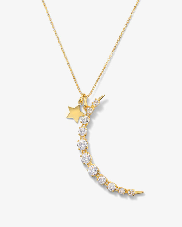 "What Dreams are Made of" Necklace - Gold|White Diamondettes