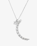 "What Dreams are Made of" Necklace - Silver|White Diamondettes