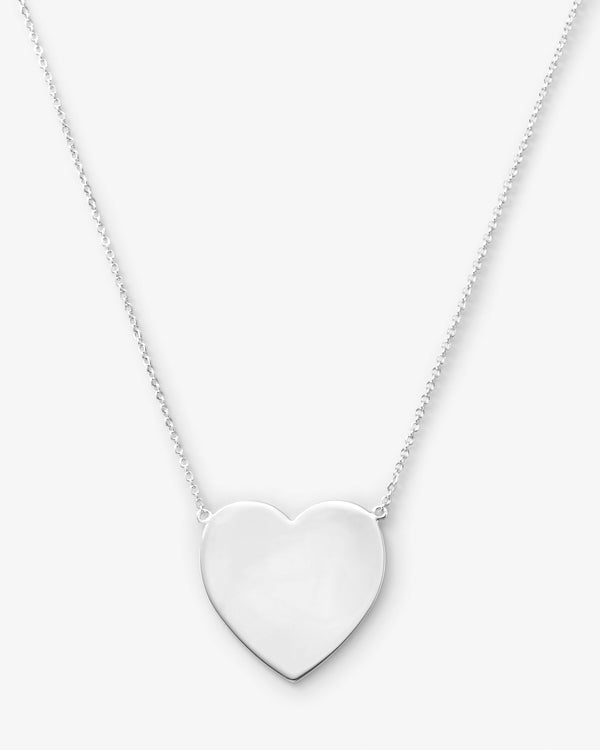 XL You Have My Heart Necklace 18" - Silver