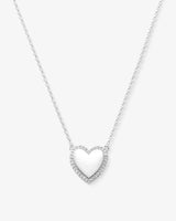 You Have My Heart Pave Necklace 15"