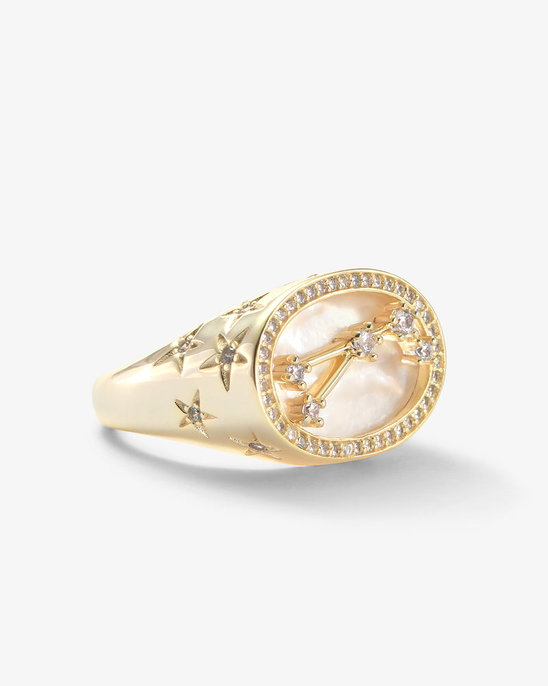 Zodiac Constellation Ring Gold